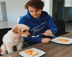 Harrison is a pet lover and he is very close to his dog and keep sharing pictures with pet on social media.